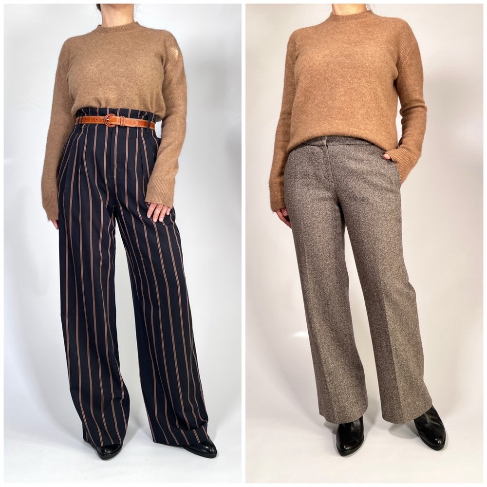 Sandro PARIS Womans Sweater Italy Size 1 100% Camel Tan Brown - Picture 3 of 11
